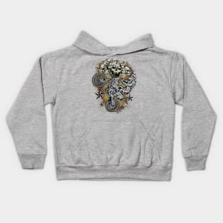 SKULL BIKER Kids Hoodie